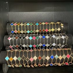 18k Gold Filled Van CloverVca Bracelets Cleef 