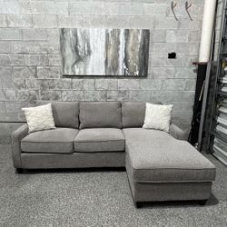 Gray Small Sectional With Storage 