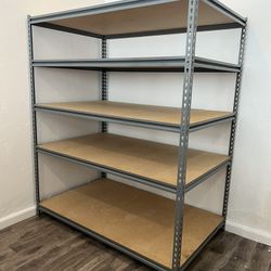 Large Metal And MDF Particle Board Shelf 5 Tiers 