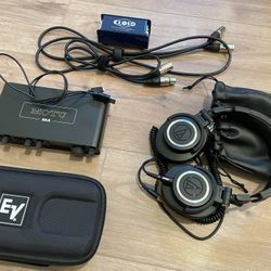 Audio Streaming Setup - MOTU M4, Audio-Technica, ElectroVoice RE20, Rode Mic Arm, Cloudlifter