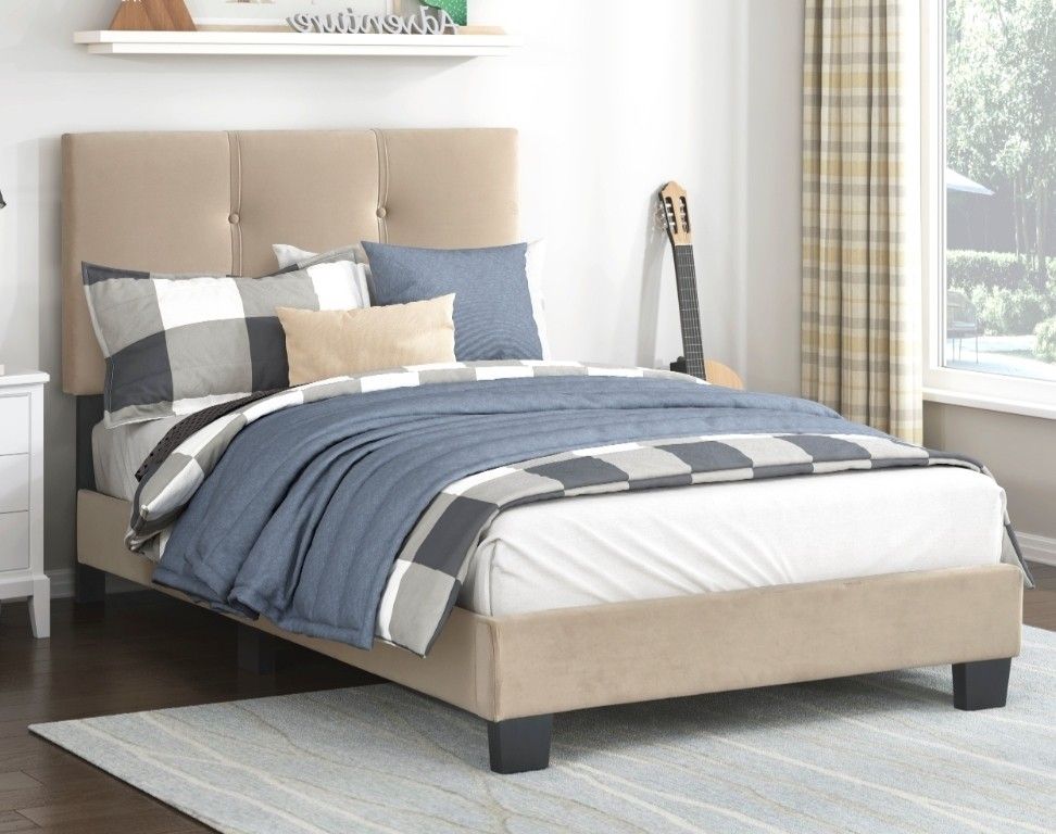 Twin Platform Bed & Mattress