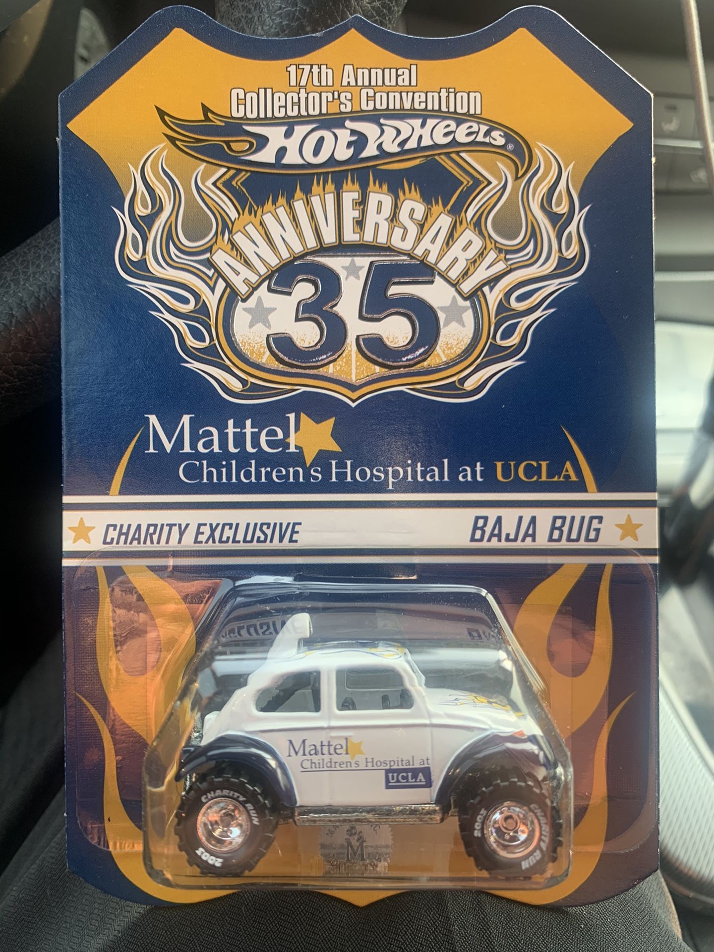 HOT WHEELS 35TH CONVENTION CHARITY EXCLUSIVE VW BAJA BUG RR #1329/4000 RARE LOW
