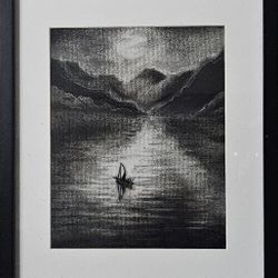 Moonlight Passage (ORIGINAL)(FRAMED)