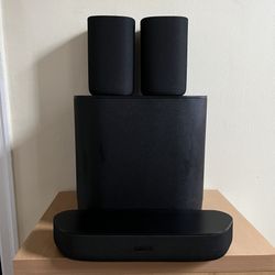 Roku Home Theater Speakers (2 Speakers, 1 Soundbar, 1 Subwoofer)