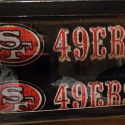 SAN FRANCISCO 49ERS HIGH QUALITY STITCHED SEAT BELT PADS REPRESENT