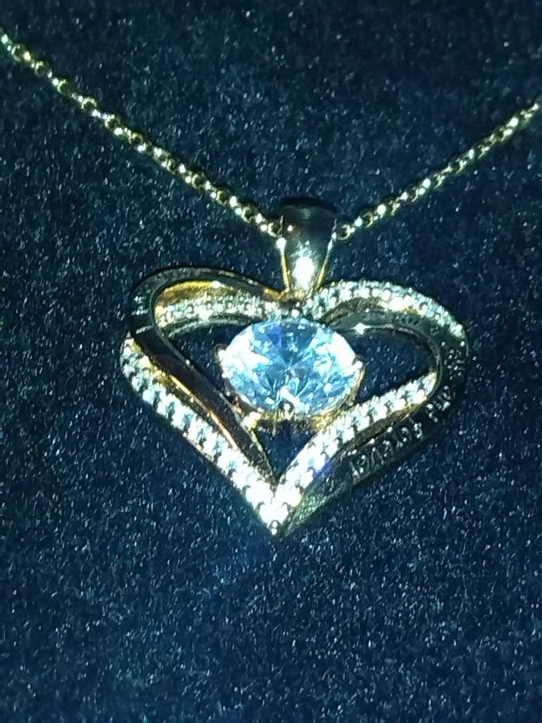 Silver Heart .925 / 10k Gold Plated