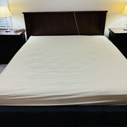 California King Bed with Mattress 