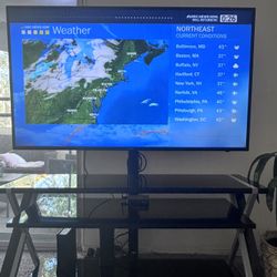 Modern 3-in-1 Television Stand Compatible with TVs up to 70", Black,Table