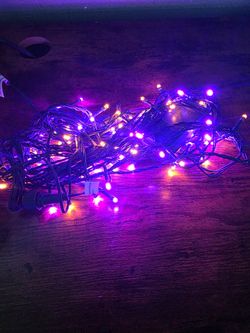Luces color naranja y morado para Halloween 🎃