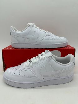 Women's Nike Court Vision Low Casual Shoes - Triple White - Size 7, 8.5, 9.5, 10