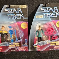 Vintage 1997 Spencer Gifts Exclusive Star Trek Dax & Neelix Figures