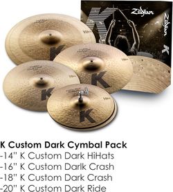 Zildjian Custom K Dark Cymbal pack