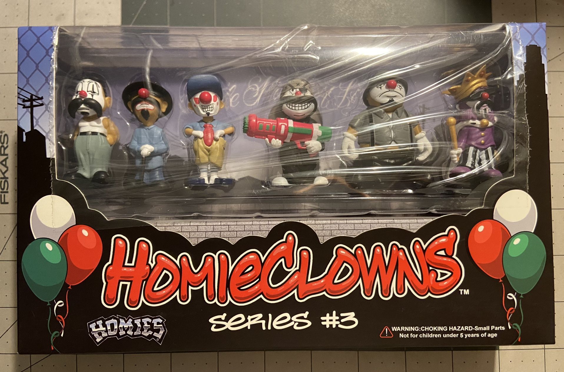 "HomieClowns" Series 3 2-Inch Figures Set of 6 Pieces by Homies