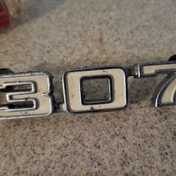 Chevy 307 OEM fender plate