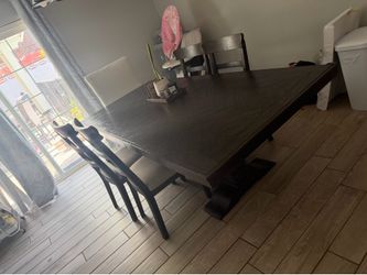 Ashley furniture wood dining table