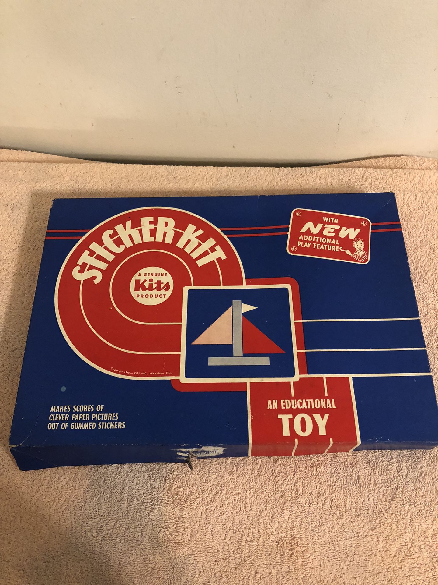 Vintage 1940 Sticker Kit A Genuine Kits Product Unused Art Sticker Kit