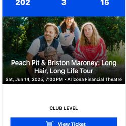Peach Pit Concert Tickets