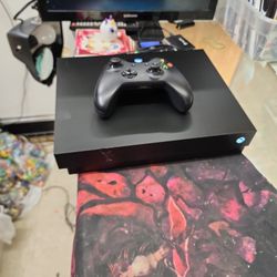 Xbox One X One Controller And Cables 