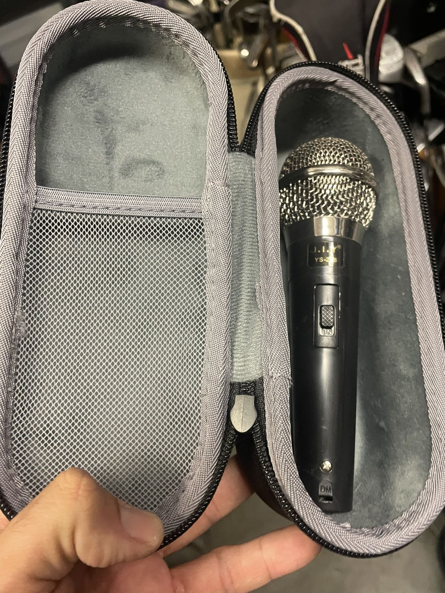 Microphone with on off switch Plus Carry Case