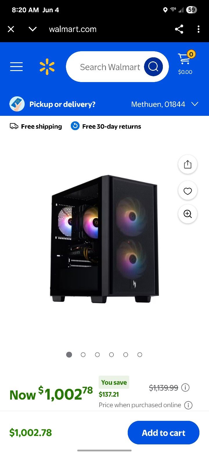 Nitro Gaming Pc Rtx 4060 1Tb With Samsung Odessey G6 Monitor