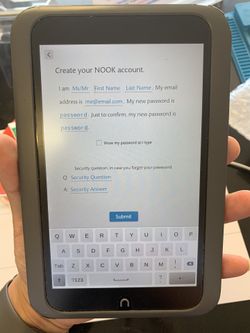 Barnes & Noble Nook HD 8gb Wifi 7in