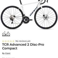 TCR Advanced 2 Disc Pro Giant Road Bike 52”