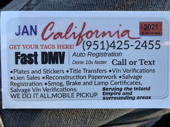 VIN VERIFICATION REGISTRATION