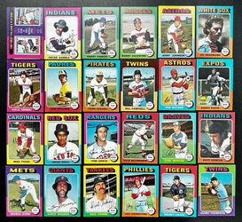 1975 Topps MLB 54 Card Lot Collection-  EX/VG Condition  200 #’s
