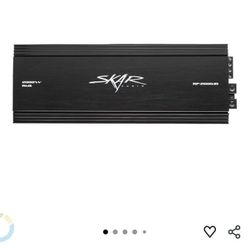 Skar Audio RP-2000.1D Monoblock Class D MOSFET Amplifier with Remote Subwoofer Level Control, 2000W