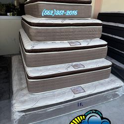 Serenity cal king mattress and Boxspring bed set new Colchon y tambor