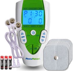 New in box TENS Unit Pain Relief System - Muscle Stimulator For Pain Relief From Back Pain, Neck Pain, And Other Body Pains
