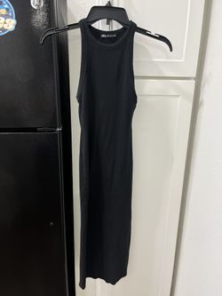 Women's Black Slimfit Dress(m)