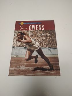 Like New Author Signed Jesse Owens Gold Medal Hero Paperback Book with Autographed