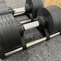 LYNX FITNESS ( BRAND NEW IN BOX ) Pair Of 50lb Adjustable Dumbbells
