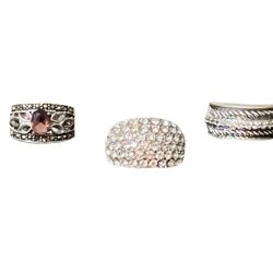 3 Chunky Fashion Rings