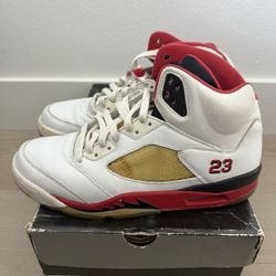 Air Jordan 5 Retro Fire Red 2006 Sz 9.5