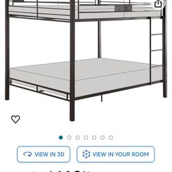 Brand New Queen Size Bunk Bed With New Top Mattress 