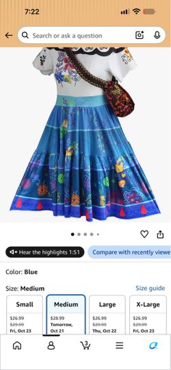 Halloween Costume, Encanto dress