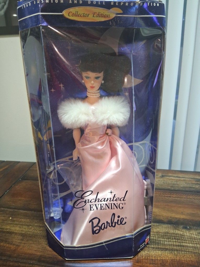 1995 Enchanted Evening Brunette Barbie Factory Packaging