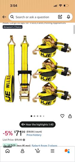 Straps for truck