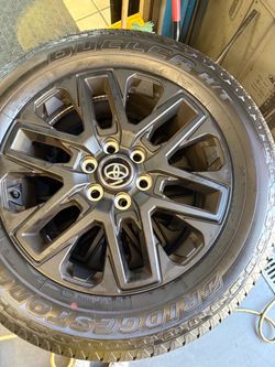 2026 Toyota Tundra rims and tires. Only 176 miles on them