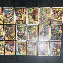 18 Vintage 1956 Topps Roundup Collectible Cards Western Wild Bill Hickok, Wyatt Earp, Daniel Boone, Calamity Jane, Etc