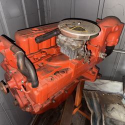  1968 Chevy marine 153 cubic inch with a 2 barrel carburetor all rebuilt 