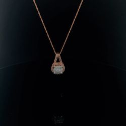 14K Gold with Diamond Pendant