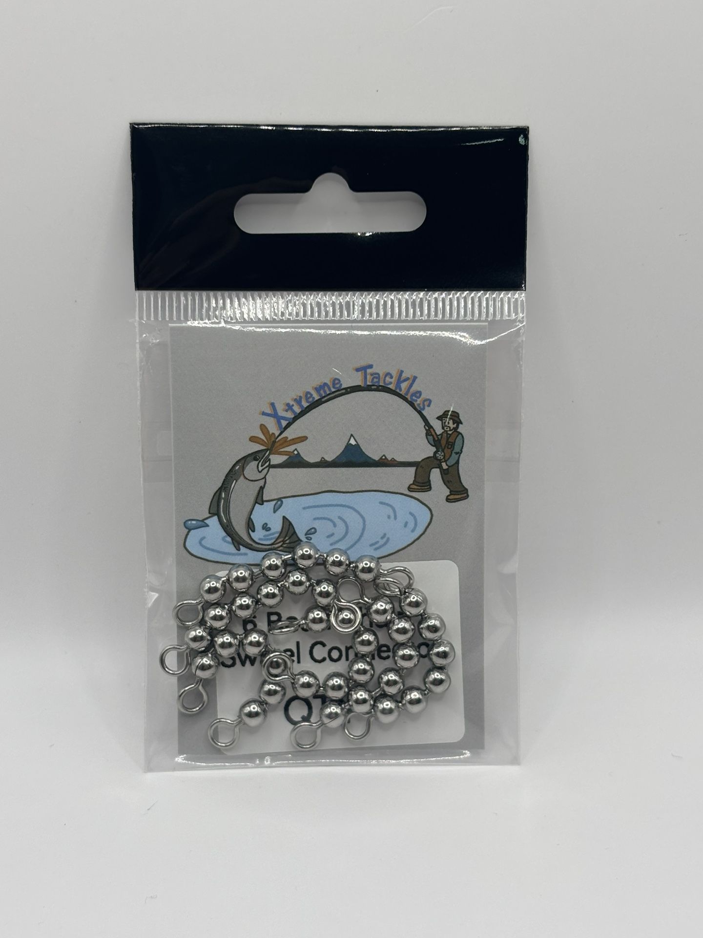 6 Bead Fishing Chain Swivel Connector – Stainless Steel – Salmon Fishing