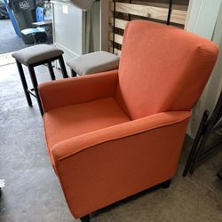Orange Thinking Chair 