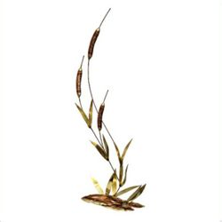 vintage copper & brass wall decor water lily and pussy willow