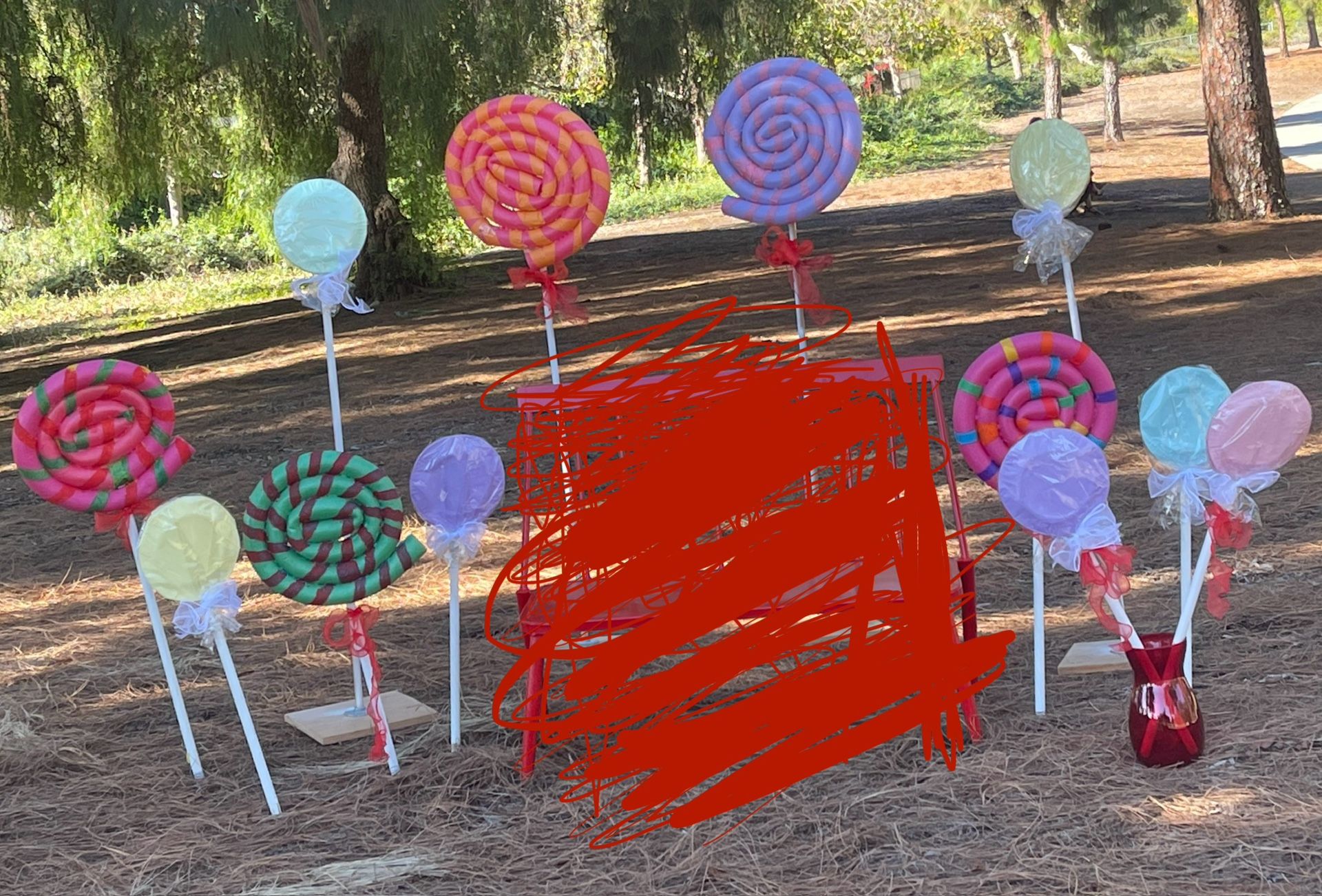 Fake Lollypops/Candies For Candyland Event Or Xmas Pics