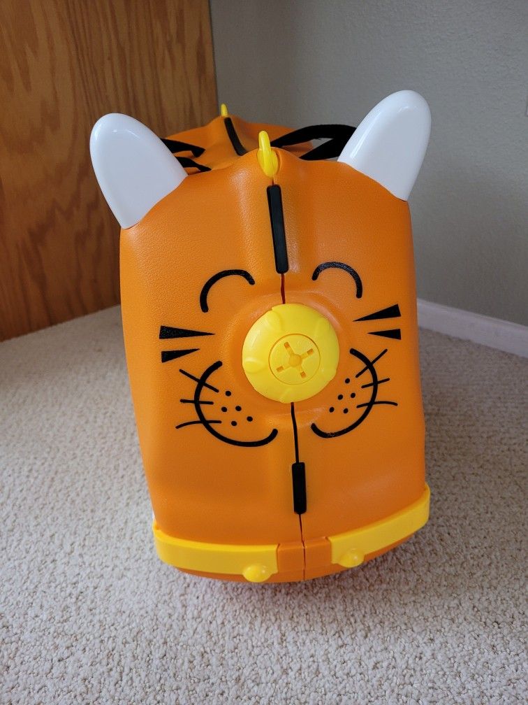 Ride N' Roll Tiger Ride On Baby Kid Luggage Suitcase