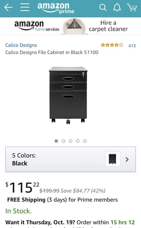 File Cabinet New with lock